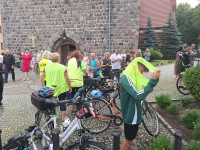 30.06.2024 r.  - Msza Św. na pożegnanie pielgrzymów XVIII Rowerowej Pielgrzymki z Mieszkowic do Częstochowy