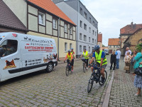30.06.2024 r.  - Msza Św. na pożegnanie pielgrzymów XVIII Rowerowej Pielgrzymki z Mieszkowic do Częstochowy