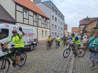 30.06.2024 r.  - Msza Św. na pożegnanie pielgrzymów XVIII Rowerowej Pielgrzymki z Mieszkowic do Częstochowy