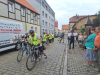 30.06.2024 r.  - Msza Św. na pożegnanie pielgrzymów XVIII Rowerowej Pielgrzymki z Mieszkowic do Częstochowy