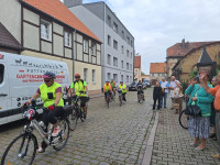 30.06.2024 r.  - Msza Św. na pożegnanie pielgrzymów XVIII Rowerowej Pielgrzymki z Mieszkowic do Częstochowy