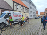 30.06.2024 r.  - Msza Św. na pożegnanie pielgrzymów XVIII Rowerowej Pielgrzymki z Mieszkowic do Częstochowy