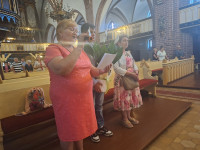 25 lipca 2024 r.  7 rocznica święceń kapłańskich ks.  wikariusza Dawida Lewandowskiego
