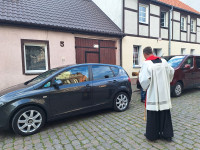 25.07.2025 r.  8 Rocznica Święceń kapłańskich ks. Dawida i poświęcenie pojazdów
