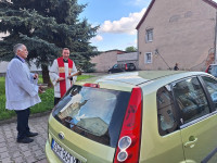 25.07.2025 r.  8 Rocznica Święceń kapłańskich ks. Dawida i poświęcenie pojazdów